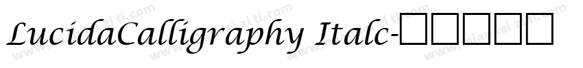 LucidaCalligraphy Italc字体转换